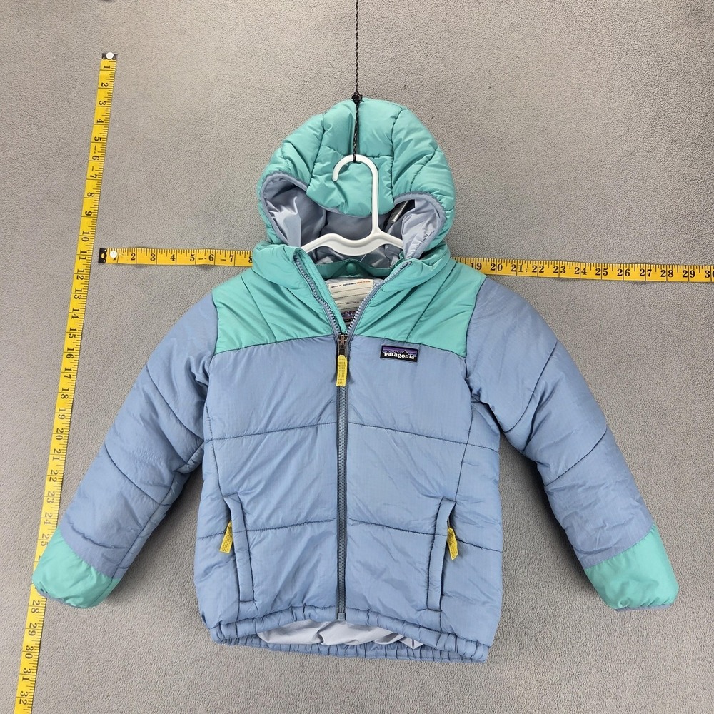Patagonia Jacket Kids 5T Blue Baby Astropuff Hoody Puffer Hooded Insulated